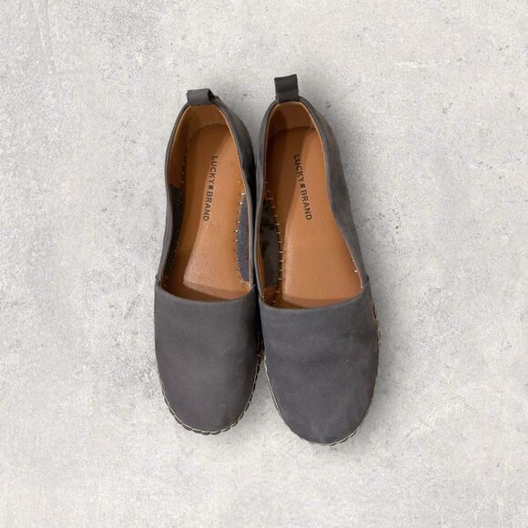 Lucky Brand | Women's Loretto Espadrilles - Blue Suede Size 7 - Picture 1 of 4
